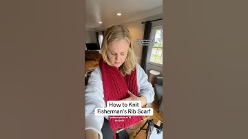 Step by step tutorial how to knit the Fisherman’s Rib scarf #knittingpattern #knittingtechnique ng
