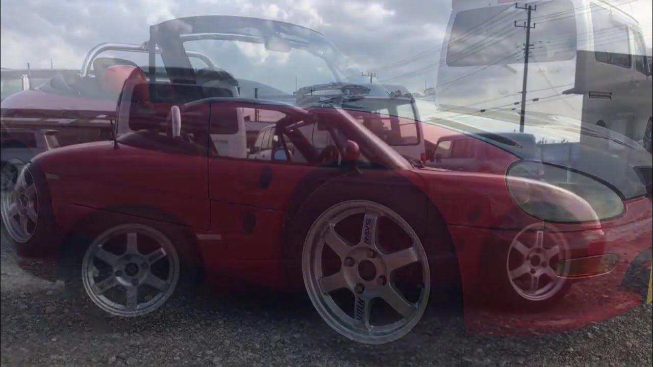 カプチーノ シュピーゲル 車高調取り付け 茨城県稲敷市 YouTube