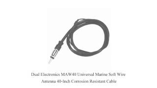SEAWORTHY AM/FM RADIO ANTENNA 3-POLE DIPOLE SOFT WIRE Marine Antennas
