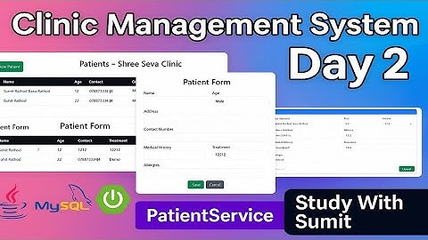 Java Spring Boot Project Tutorial | Clinic Management System | Patient Function | मराठीत समजावून