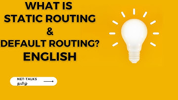 What is STATIC Routing & Default Routing ? in   English