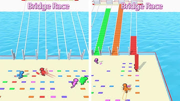 Bridge Race Gameplay Video 2021 | Bridge Builder Racer.