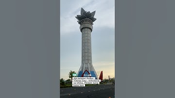 Indonesia vs China : Nobar Timnas Day di Menara Pandang Teratai Purwokerto #purwokerto #fypvideo