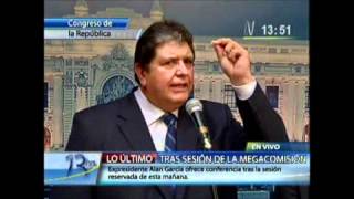 García: &#39;Después de ser presidente dos veces, no necesito un centavo&#39;