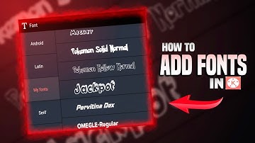 How to Add Custom Fonts in kinemaster ( Easy steps ) || kinemaster par font kaise add kare || Fonts