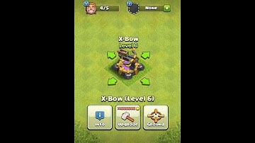 X-BOW Lv1 to MAX - Clash Of Clans