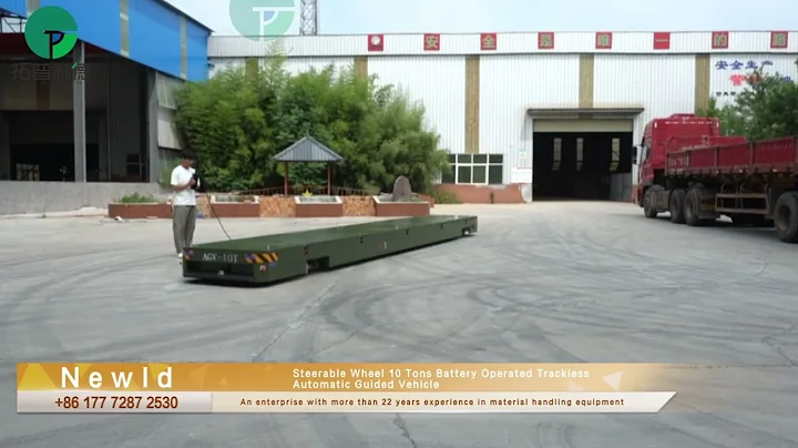 Steerable Wheel 10 Tons Battery Operated Trackless Automatic Guided Vehicle#machine #customized #AGV