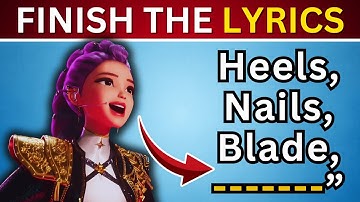 FINISH THE LYRICS CHALLENGE ! 🎤 K-POP DEMON HUNTER EDITION!