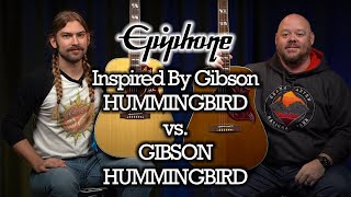 Epiphone Inspired By Gibson Hummingbird vs. Gibson Hummingbird