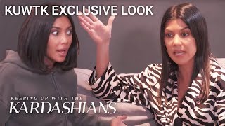 Kim & Kourtney Kardashian Clash Over Candy For Daughters Party Kuwtk Exclusive Look E