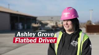 Women in Construction - Ashley Grove - Flatbed Truck Driver by Ozinga 172 views 1 month ago 1 minute, 51 seconds