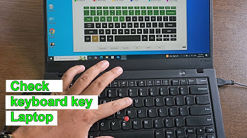 How to check laptop keyboard button