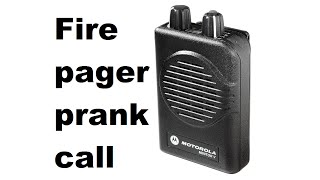 Firefighter Minitor Pager Prank Call - Fake House fire call