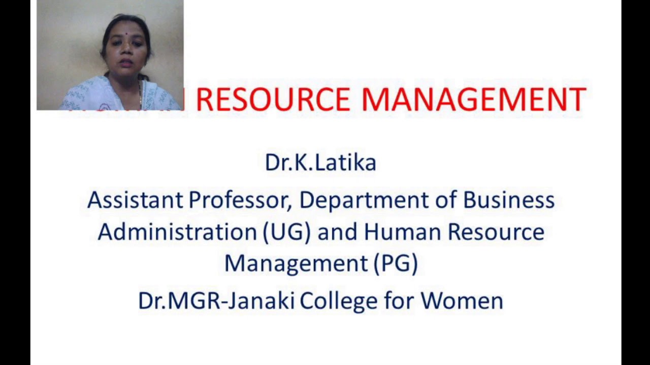 HUMAN RESOURCE MANAGEMENT YouTube