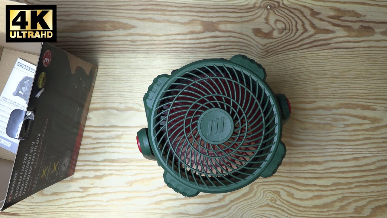 1von2 Lidl Parkside 20 V Akku Ventilator PVA 20 Li A1 - YouTube