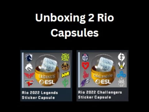 Unboxing (My First Ever) 2 Rio Capsules | CS:GO - YouTube