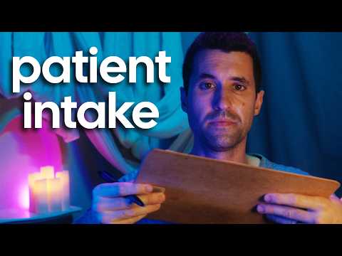 ASMR Doctor Roleplay 🩺 Whispered Patient Intake Exam for Sleep (Scribbling & Paper Sounds)