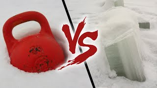 Эксперимент! Гиря 24 кг против льда.(, 2016-01-26T08:45:03.000Z)