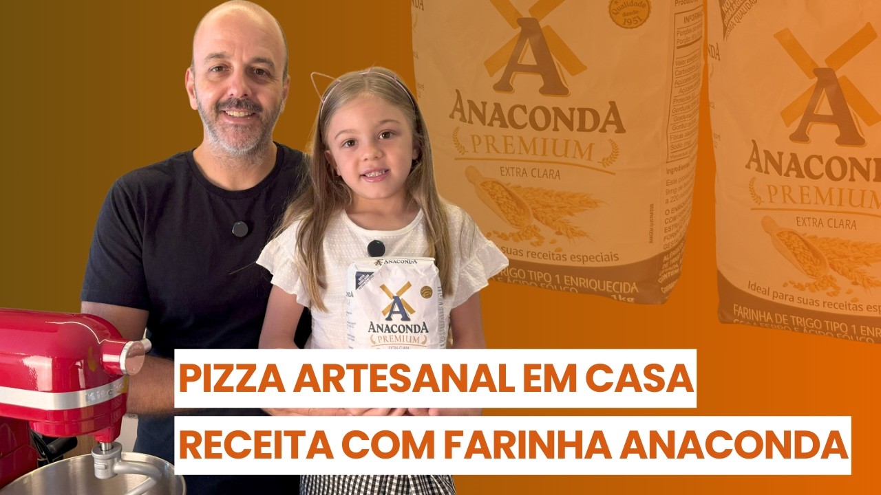 Receita de Massa de Pizza de Longa Fermentação Usando Farinha Anaconda Premium | Pizza em Casa