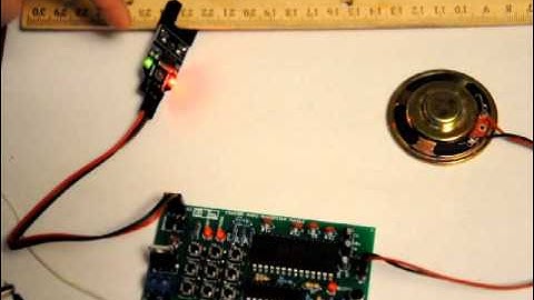 The APR9600 Based Audio Record & Playback Module + IR Slot Sensor Trigger