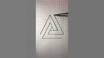 Easy Triangular Paper Art | Optical Illusion Triangle | Google Drive Logo Drawing