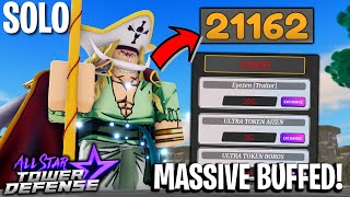 Buffed 6Star WhiteBeard Prime in Gauntlet Mode (21k-23k+ Seconds!) | All Star Tower Defense Roblox