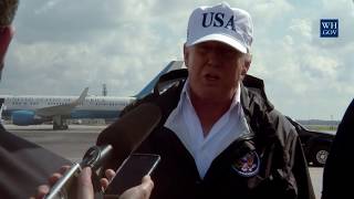 President Trump Delivers a Statement at Fort Myers, FL