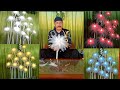 Tutorial Pembuatan Bunga lampu Dengan Kelopak Bunga Lebih Lebat