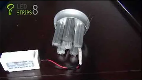 18W (6X3W) Fixed Head LED Downlight - Driver Included Sample Video