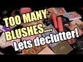 2022 blush declutter... a LOT had to go