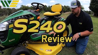 2020 John Deere S240 Riding Lawn Tractor Mower Review and Walkaround Thumbnail