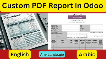 Custom PDF report in Odoo 16/15/17 from scratch | PDF report kaise banaye Odoo me | Odoo PDF Report