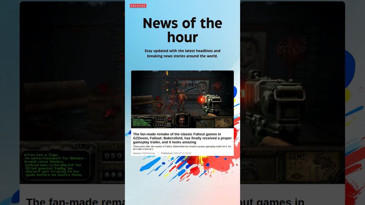 Breaking News The Fan Made Remake Of Classic Fallout Games In GZDoom