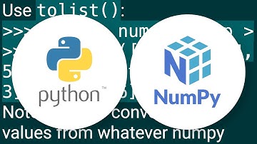 Convert NumPy array to Python list