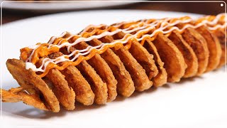 Spiral Potato सिर्फ 10 रू में बनाये बिना मशीन के चटपटा व क्रिस्पी | Potato Tornado | Crispy Snacks