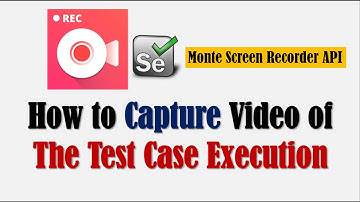 How to Record Selenium Test Case Execution Video | Monte Screen Recorder API