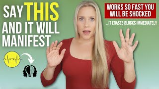 THIS WORKS FAST! | Say This and It WILL Manifest | Insane Results #lawofattraction #manifestation