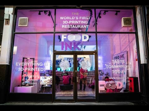 London Launch of Food Ink - The World's First 3D-Printing Restaurant