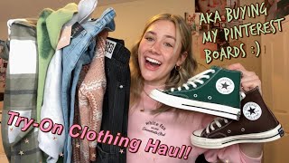 A MASSIVE *cute and aesthetic* Clothing Haul 2021! try-on of course