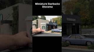 How to Build a Realistic Miniature Starbucks Diorama #miniature #diorama #starbucks