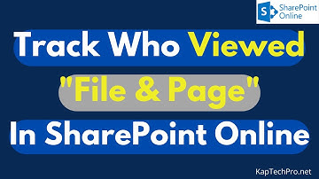 Gebruikers volgen die een pagina of bestand in SharePoint Online hebben bekeken