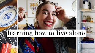LIVING ALONE (pt 4) // haunted thrift finds, dinner parties and DIY home projects