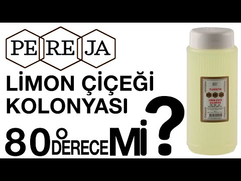 PE RE JA PEREJA TURİSTİK LİMON ÇİÇEĞİ KOLONYASI alkol derecesini ölçtüm 80 derece mi?