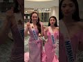 Nicaragua and Myanmar, finally together 🥰 | Miss International 2025