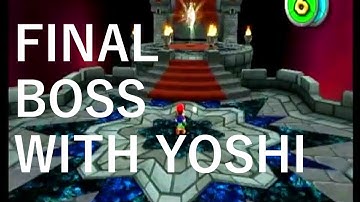 Super Mario Galaxy 2 - ENTIRE FINAL BOSS WITH YOSHI GLITCH