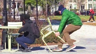 Chair Pulling Double Prank