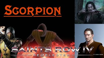 Saints Row 4 Re-Elected | Hiroyuki Sanada as Hanzo/Scorpion from Mortal Kombat(Movie)
