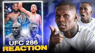 Israel Adesanya Reacts to WILD UFC 286 Pay Per View