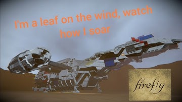 Space Engineers Serenity from Firefly with shuttles and Mule