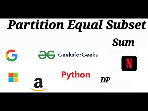 Partition Equal Subset